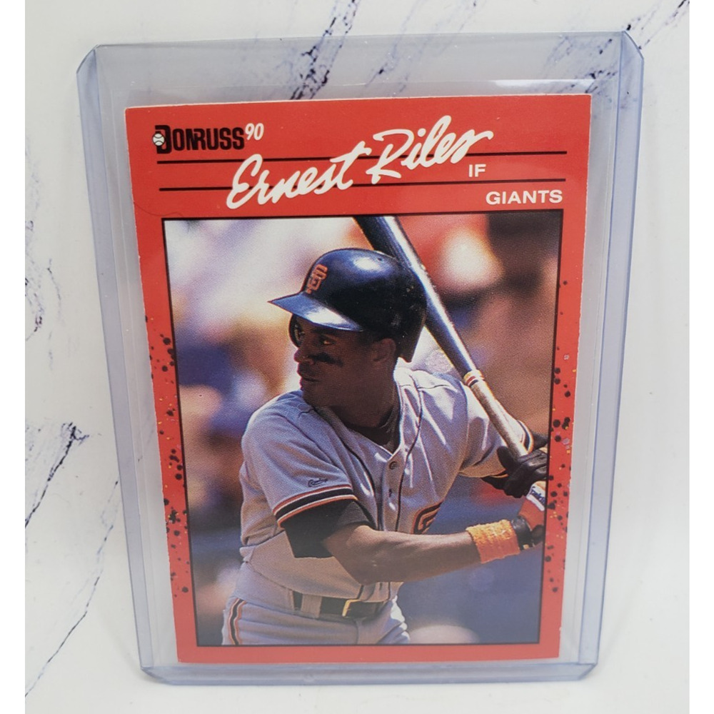 1990 Donruss Baseball San Francisco Giants #131 Ernest Riles